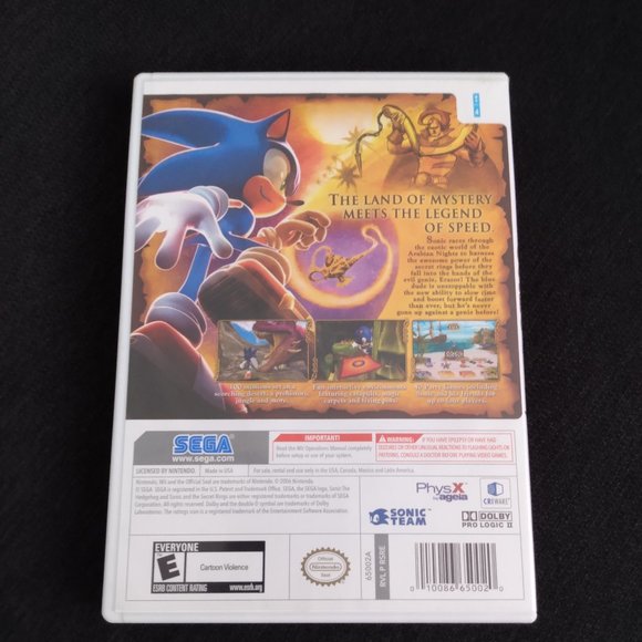Sonic and the Secret Rings (Nintendo Wii, 2007) Complete W/Manual - Picture 2 of 3